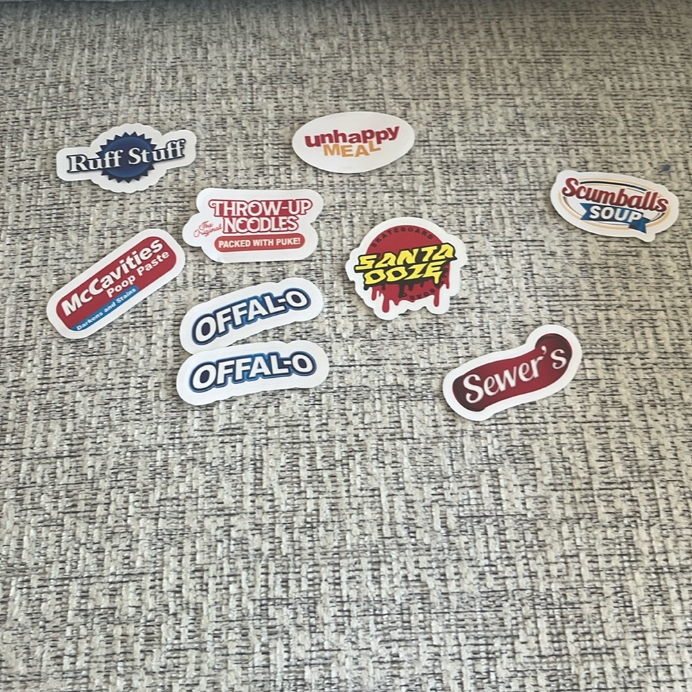 Mega Gross Minis stickers